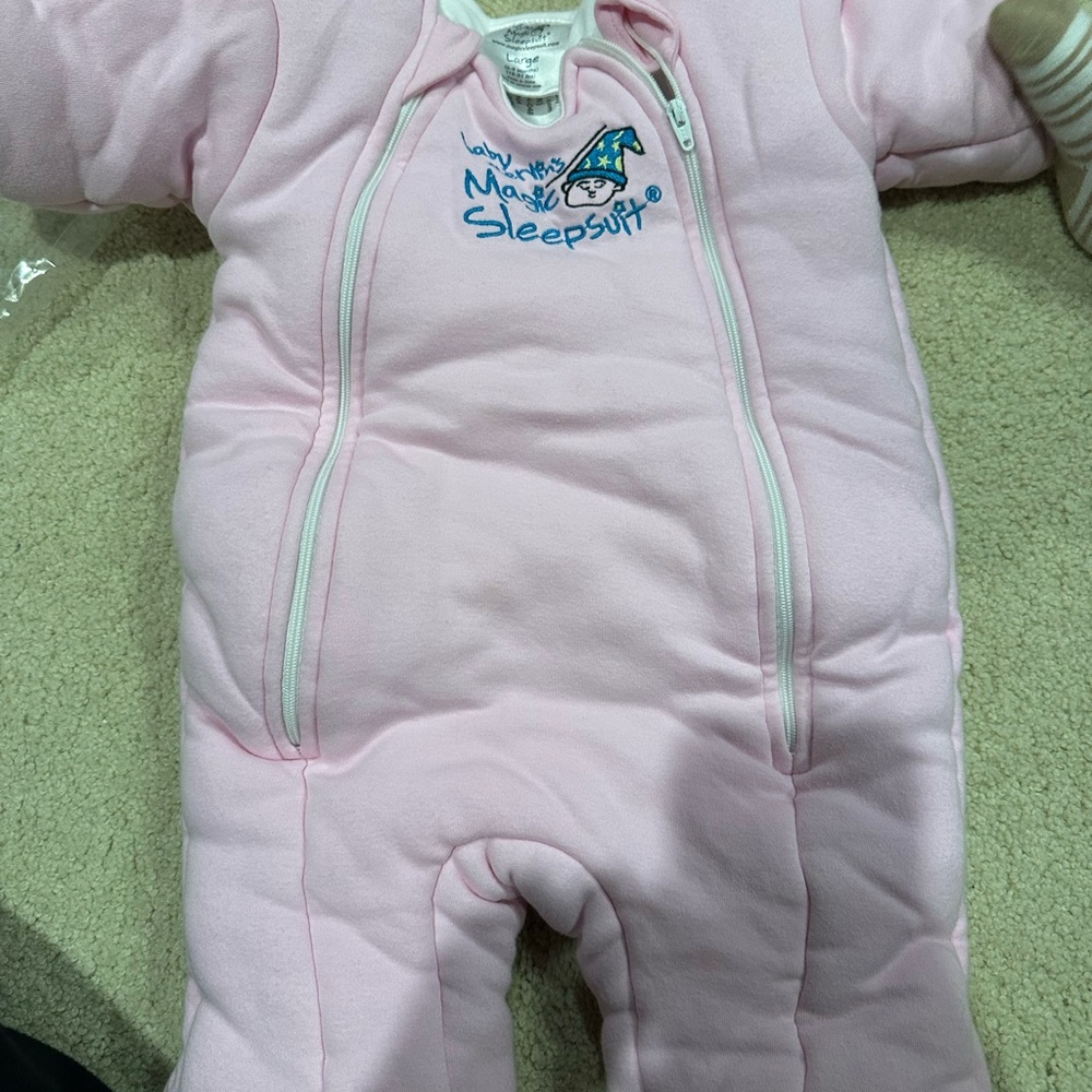 Pink Baby Sleepsuit